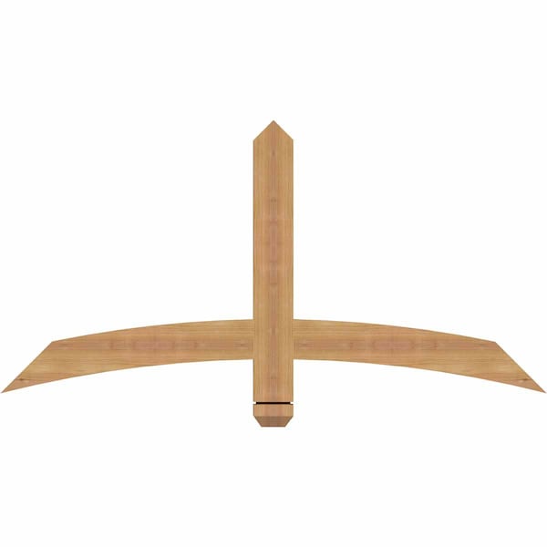 Ekena Millwork Bellingham Timber Gable Bracket, Western Red Cedar, 48"W x 24"H x 1 1/2"D x 3 1/2"F, 12/12 Pitch GBW048X24X0204BEL00SWR - main
